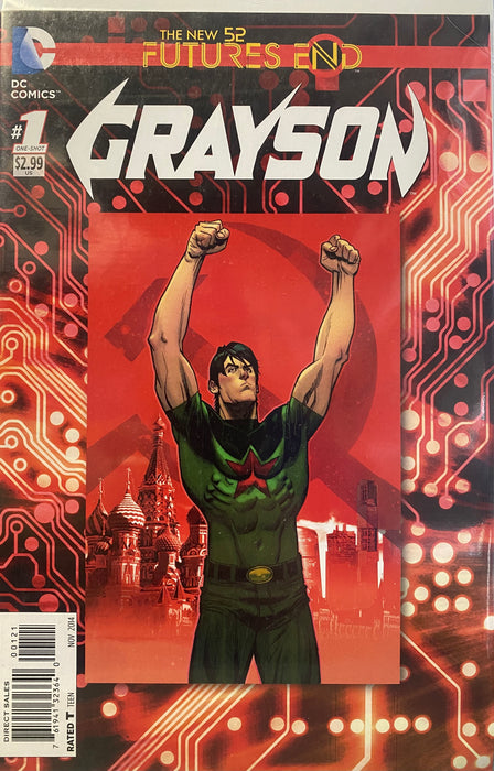 Comic Books DC Comics - Grayson Futures End (2014) 001 - Cover B Non-Lenticular Variant Edition (Cond. FN+) - 19717 - Cardboard Memories Inc.
