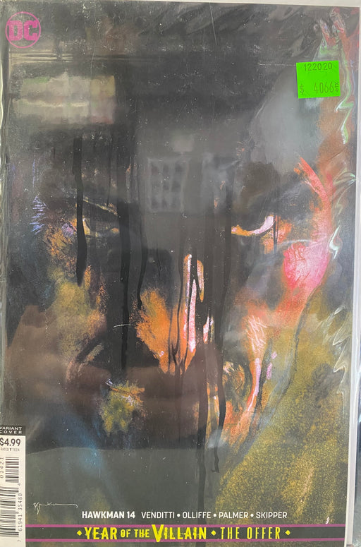 Comic Books DC Comics - Hawkman (2018) 014 - Cover B YOTV Card Stock Variant Edition (Cond. FN-) - 4066 - Cardboard Memories Inc.