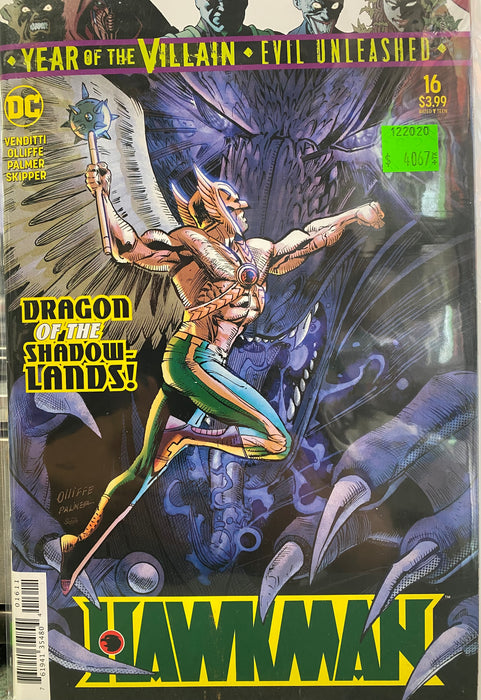 Comic Books DC Comics - Hawkman (2018) 016 - Cover B YOTV Variant Edition (Cond. FN) - 4067 - Cardboard Memories Inc.