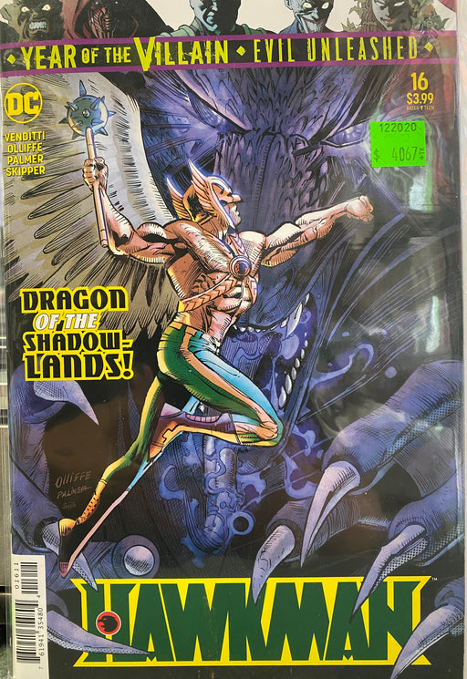 Comic Books DC Comics - Hawkman (2018) 016 - Cover B YOTV Variant Edition (Cond. FN) - 4067 - Cardboard Memories Inc.
