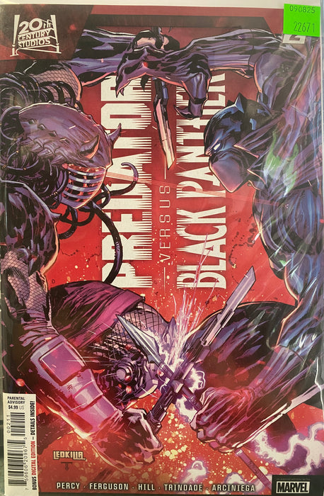 Comic Books Marvel Comics - Predator vs Black Panther (2024) 002 (Cond VF-) - 22671 - Cardboard Memories Inc.