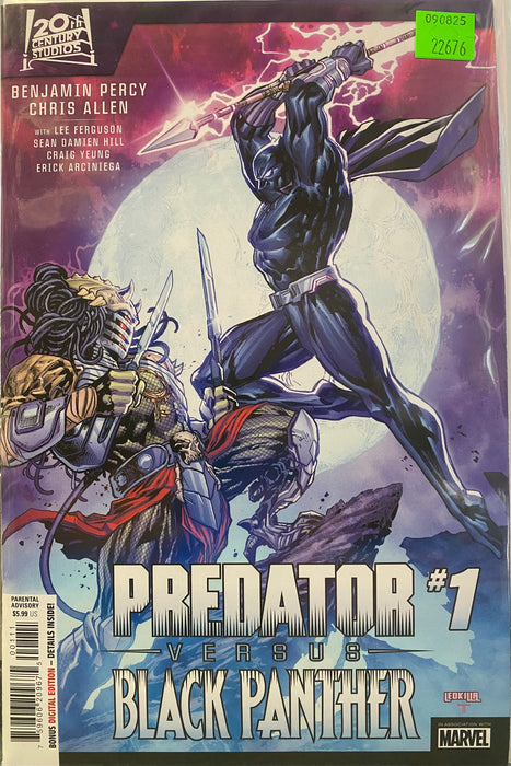 Comic Books Marvel Comics - Predator vs Black Panther (2024) 001 (Cond VF-) - 22476 - Cardboard Memories Inc.