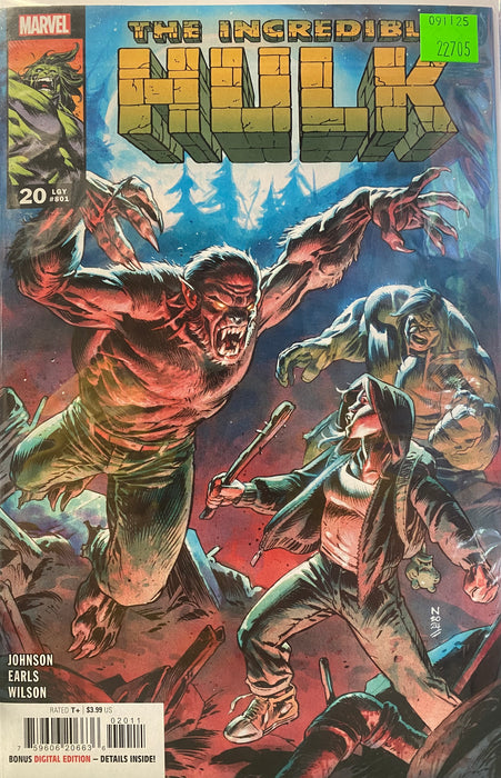 Comic Books Marvel Comics - Incredible Hulk (2023) 020 (Cond. VF-) - 22705 - Cardboard Memories Inc.