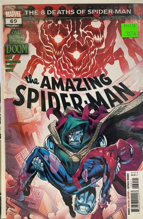 Comic Books Marvel Comics - Amazing Spider-Man (2022 7th Series) 069 (Cond. VF-) - 22714 - Cardboard Memories Inc.