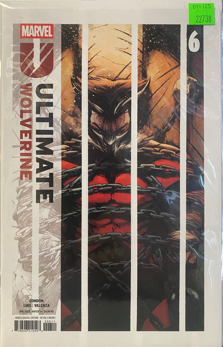 Comic Books Marvel Comics - Ultimate Wolverine (2025) 006 (of 12) (Cond. VF-) - 22738 - Cardboard Memories Inc.