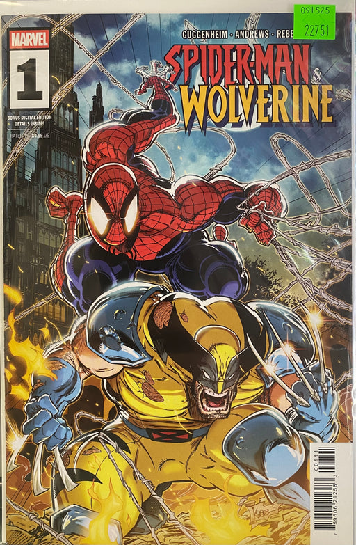 Comic Books Marvel Comics - Spider-Man and Wolverine (2025) 001 (Cond. VF) - 22751 - Cardboard Memories Inc.