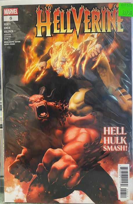 Comic Books Marvel Comics - Hellverine (2024 2nd Series) 006 (Cond. VF-) - 22758 - Cardboard Memories Inc.
