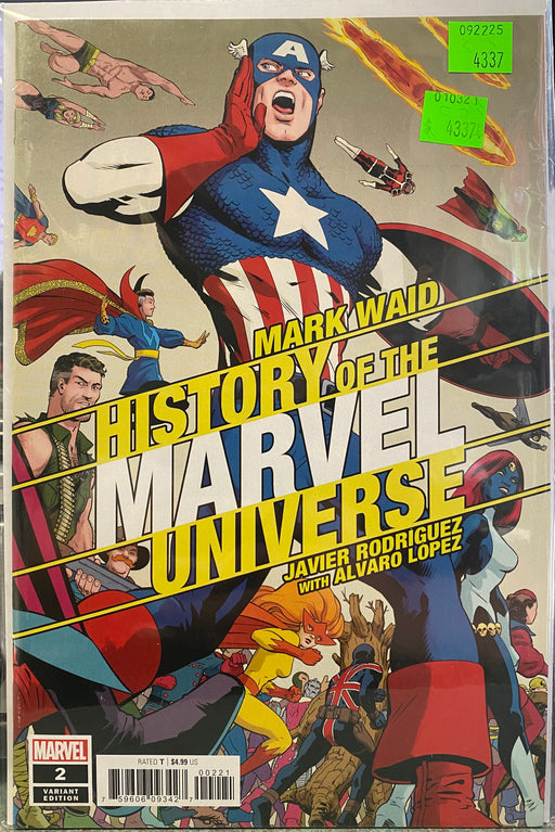 Comic Books Marvel Comics - History of Marvel Universe (2019) 002 of 6 - Cover B Rodriguez Variant Edition (Cond. FN+) - 4337 - Cardboard Memories Inc.