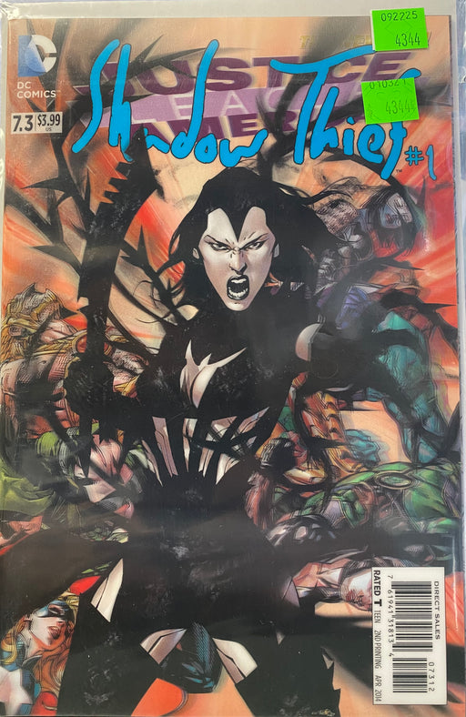 Comic Books DC Comics - Justice League 7.3 Shadow Thief 001 (Cond. FN+) - 4344 - Cardboard Memories Inc.