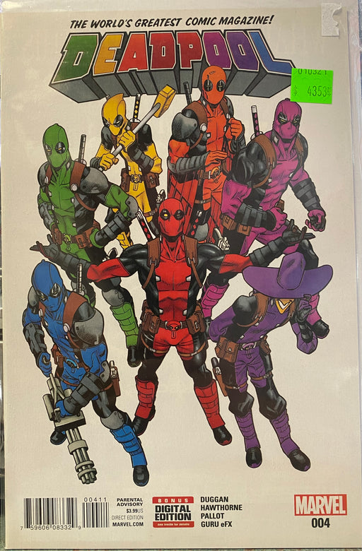 Comic Books Marvel Comics - Deadpool (2016 4th Series) 004 (Cond. VF-) - 4353 - Cardboard Memories Inc.