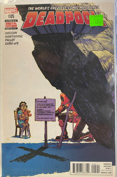 Comic Books Marvel Comics - Deadpool (2016 4th Series) 005 (Cond. VF-) - 4354 - Cardboard Memories Inc.