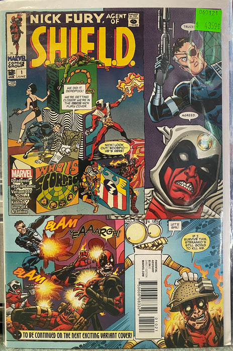 Comic Books Marvel Comics - Deadpool (2016 4th Series) 010 - Cover B Secret Comic Variant Edition (Cond. FN+) - 4359 - Cardboard Memories Inc.