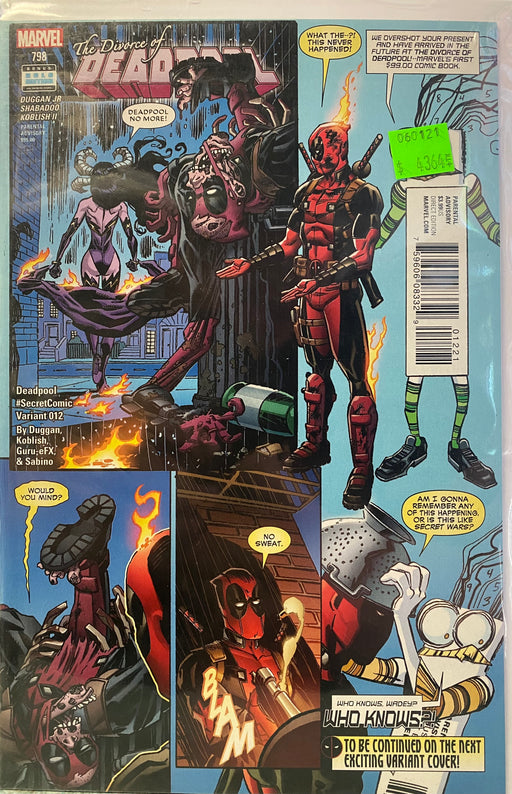 Comic Books Marvel Comics - Deadpool (2016 4th Series) 012 - Cover B Secret Comic Variant Edition (Cond. FN) - 4364 - Cardboard Memories Inc.