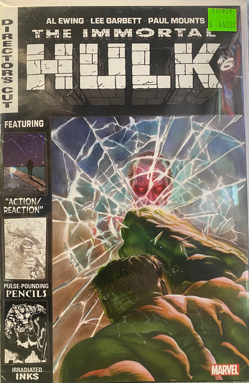 Comic Books Marvel Comics - Immortal Hulk (2018) 006 - Director's Cut Variant Edition (Cond. FN+) - 4480 - Cardboard Memories Inc.