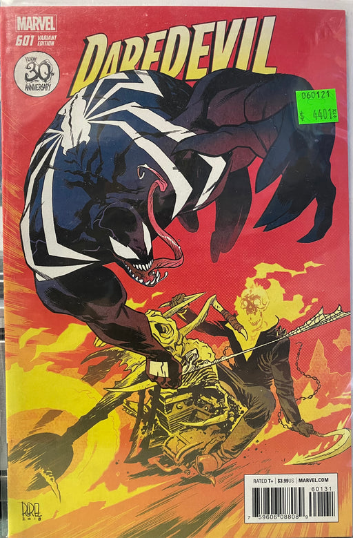 Comic Books Marvel Comics - Daredevil (2017 6th Series) 601 - Cover C Venom 30th Variant Edition (Cond. FN) - 4401 - Cardboard Memories Inc.