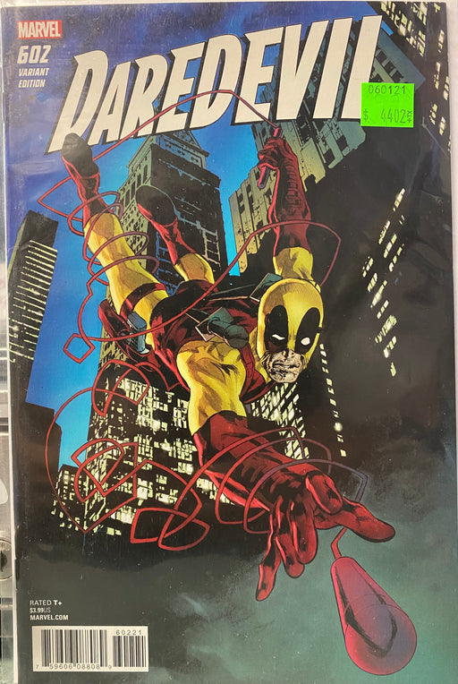 Comic Books Marvel Comics - Daredevil (2017 6th Series) 602 - Cover B Deadpool Variant Edition (Cond. FN+) - 4402 - Cardboard Memories Inc.