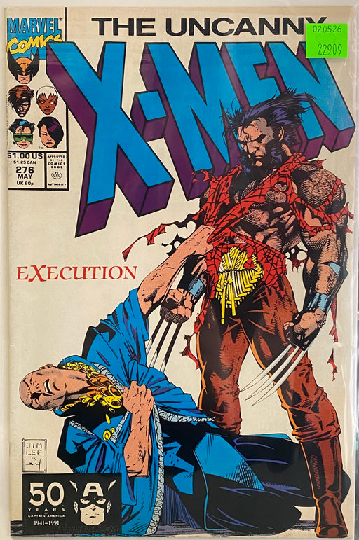 Comic Books Marvel Comic - Uncanny X-Men (1963 1st Series) 276 (Cond. G/VG) - 22909 - Cardboard Memories Inc.