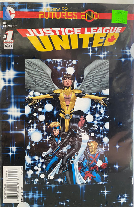 Comic Books DC Comics - Justice League United Futures End (2014) 001 - Cover B Non-Lenticular Variant Edition (Cond. FN+) - 22912 - Cardboard Memories Inc.