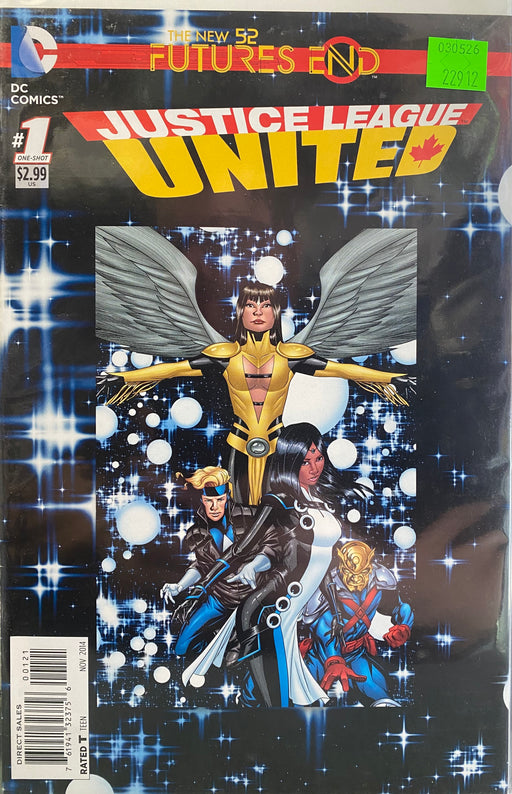 Comic Books DC Comics - Justice League United Futures End (2014) 001 - Cover B Non-Lenticular Variant Edition (Cond. FN+) - 22912 - Cardboard Memories Inc.