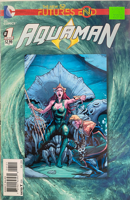 Comic Books DC Comics - Aquaman Futures End (2014) 001 - Cover B Non-Lenticular Variant Edition (Cond. VF-) - 22913 - Cardboard Memories Inc.