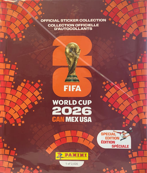 Stickers Panini - 2026 - Soccer - FIFA World Cup - Hardcover Sticker Album - Special Edition - Cardboard Memories Inc.