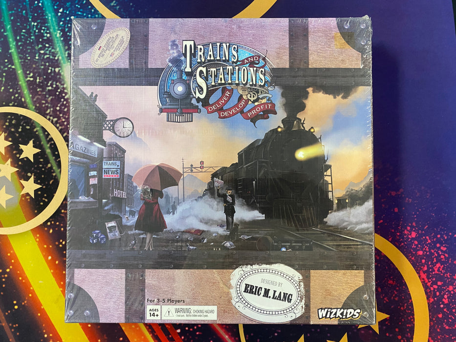 Board Games Wizkids - 2013 - Trains and Stations - Cardboard Memories Inc.