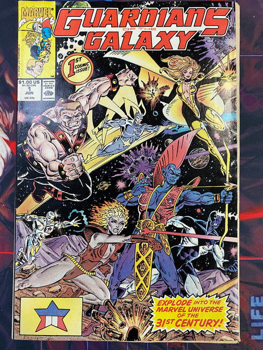 Comic Books Marvel Comics - Guardians of the Galaxy (1990 1st Series) 001 - Direct Edition (Cond. VG/FN) - 4189 - Cardboard Memories Inc.