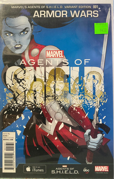 Comic Books Marvel Comics - Armor Wars (2015) 001 - Cover D Marvel's Agents of SHIELD Variant Edition (Cond. FN/VF) - 4432 - Cardboard Memories Inc.
