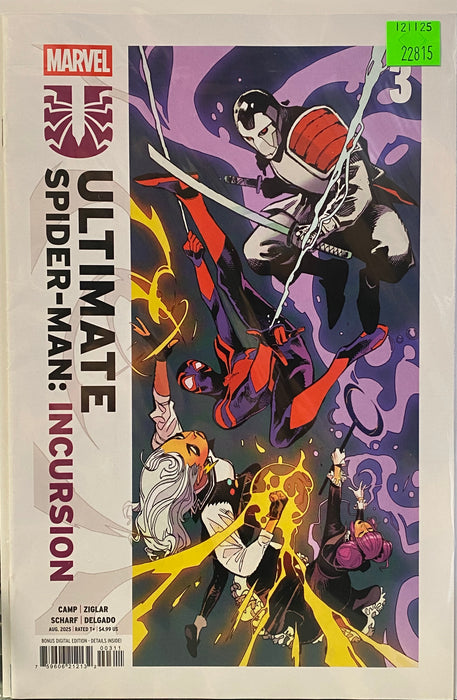 Comic Books Marvel Comics - Ultimate Spider-Man Incursion (2025) 003 (Cond. VF-) - 22815 - Cardboard Memories Inc.