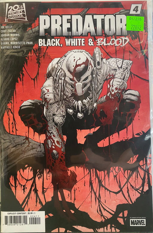 Comic Books Marvel Comics - Predator Black White and Blood (2025) 003 of 4 (Cond. VF-) - 22892 - Cardboard Memories Inc.