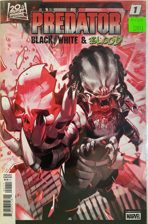Comic Books Marvel Comics - Predator Black White and Blood (2025) 001 of 4 (Cond. VF-) - 22893 - Cardboard Memories Inc.