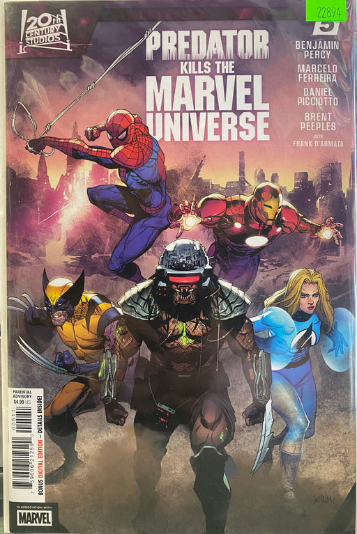 Comic Books Marvel Comics - Predator Kills the Marvel Universe (2025) 005 (Cond. VF-) - 22894 - Cardboard Memories Inc.