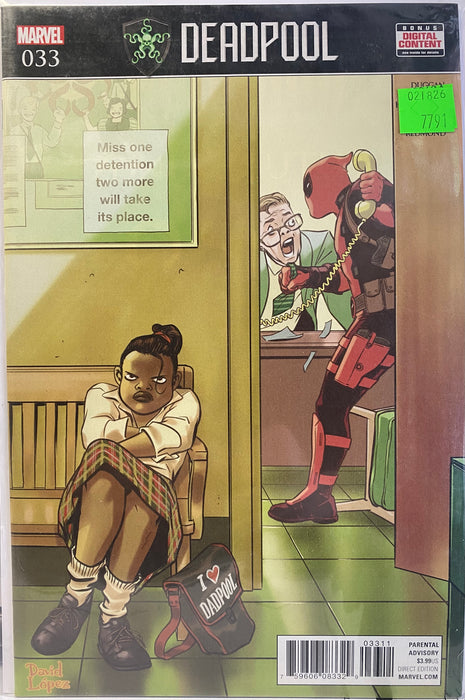 Comic Books Marvel Comics - Deadpool (2016 4th Series) 033 (Cond. FN+) - 7791 - Cardboard Memories Inc.