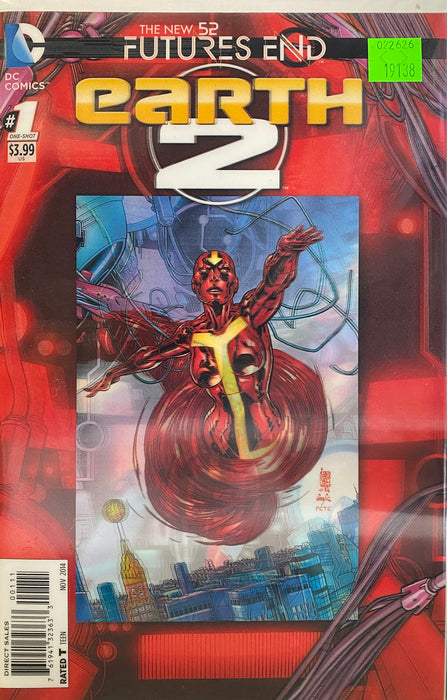 Comic Books DC Comics - Earth 2 Futures End (2014) 001 - Cover A Lenticular Variant Edition (Cond. VF-) - 19138 - Cardboard Memories Inc.