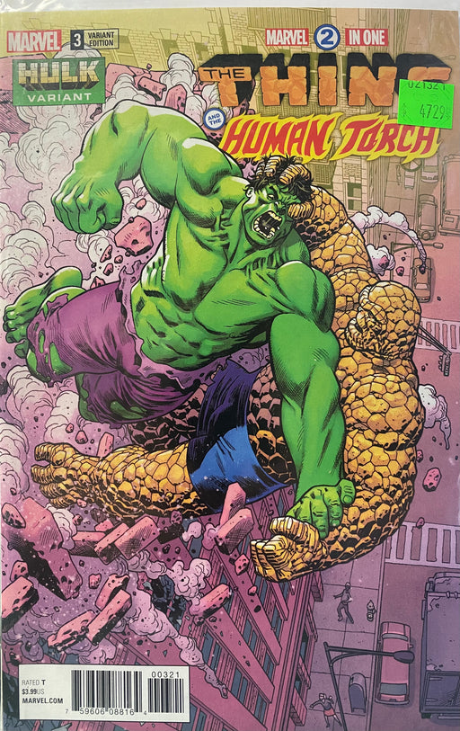 Comic Books Marvel Comics - Marvel Two-in-One (2018) 003 - Cover B Variant Edition (Cond. FN+) - 4729 - Cardboard Memories Inc.