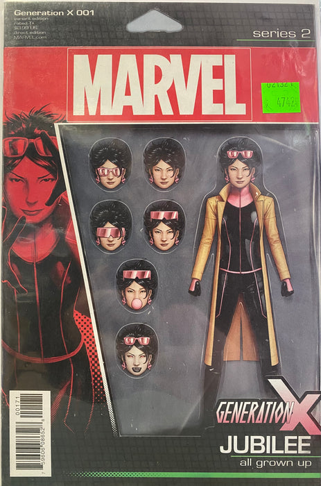 Comic Books Marvel Comics - Generation X (2017 3rd Series) 001 - Cover E Action Figure Variant Edition (Cond. VF-) - 4742 |
Cardboard Memories Inc.
75960608652800171