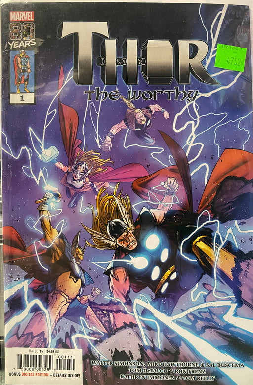 Comic Books Marvel Comics - Thor the Worthy (2019) 001 (Cond. FN) - 4752 - Cardboard Memories Inc.