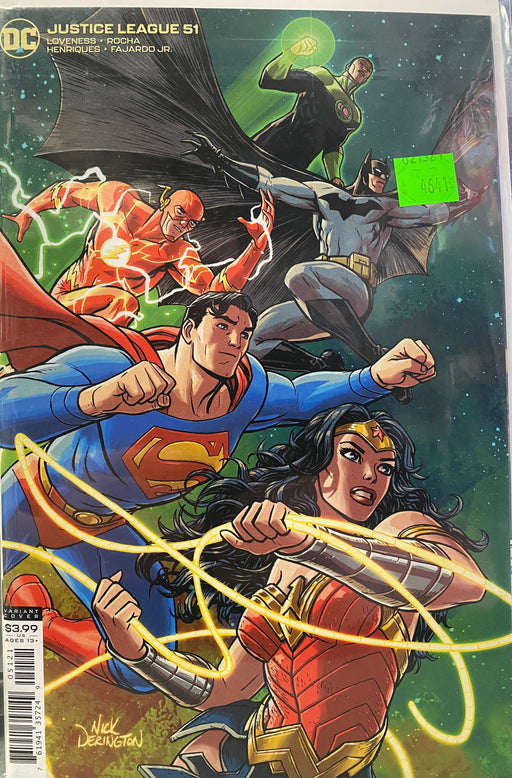 Comic Books DC Comics - Justice League (2018) 051 - Cover B Dick Derington Variant Edition (Cond. VF-) - 4641 - Cardboard Memories Inc.