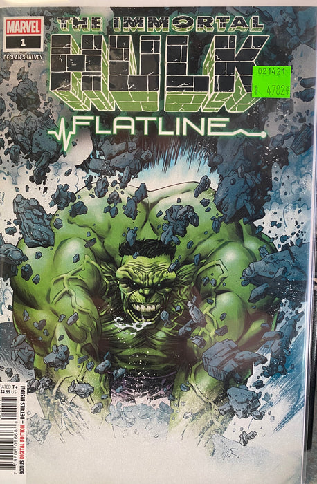 Comic Books Marvel Comics - Immortal Hulk Flatline (2021) 001 (Cond. VF-) - 4782 - Cardboard Memories Inc.