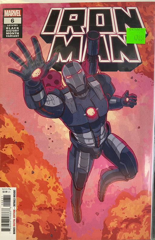 Comic Books Marvel Comics - Iron Man (2020 6th Series) 006 - Cover C Souza Black History Month Variant Edition (Cond. VF-) - 4785 - Cardboard Memories Inc.
