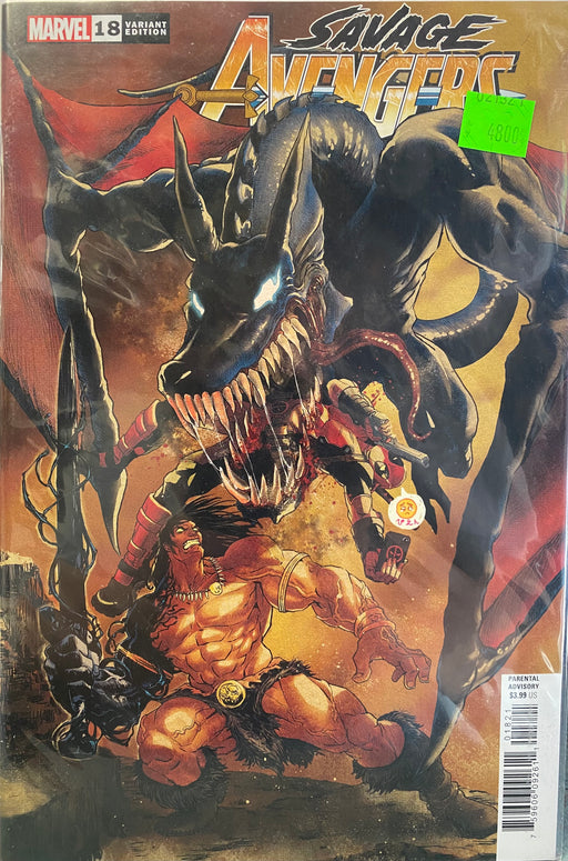 Comic Books Marvel Comics - Savage Avengers (2019) 018 - Cover B Superlog Variant Edition (Cond. VF-) - 4800 - Cardboard Memories Inc.