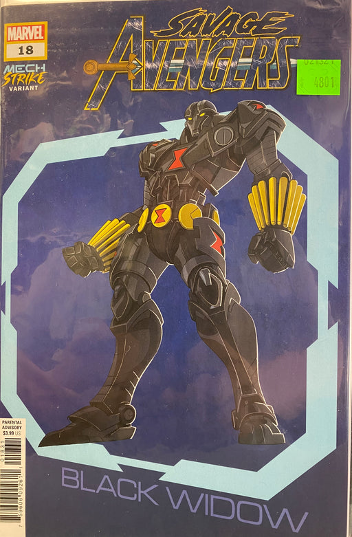 Comic Books Marvel Comics - Savage Avengers (2019) 018 - Cover C Castellani Avengers Mech Strike Variant Edition (Cond VF-) - 4801 - Cardboard Memories Inc.