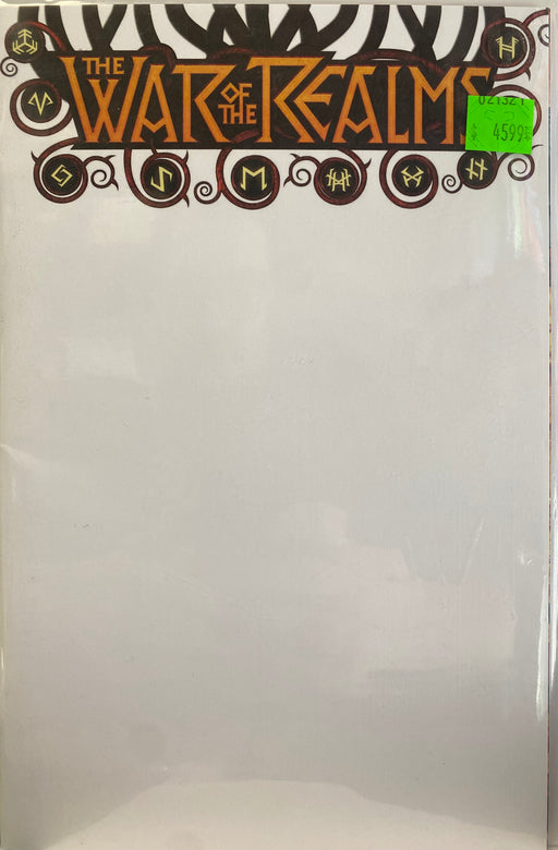 Comic Books Marvel Comics - War of The Realms (2019) 001 - Blank Cover Variant Edition (Cond. VF-) - 4599 - Cardboard Memories Inc.