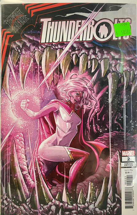 Comic Books Marvel Comics - King in Black - Thunderbolts (2021) 002 - Cover B Checcchetto Variant Edition (Cond. VF) - 5058 - Cardboard Memories Inc.