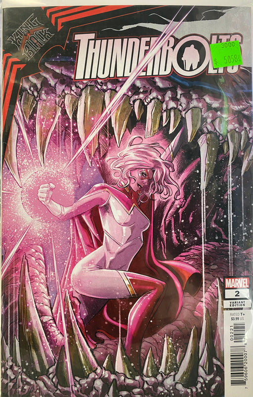 Comic Books Marvel Comics - King in Black - Thunderbolts (2021) 002 - Cover B Checcchetto Variant Edition (Cond. VF) - 5058 - Cardboard Memories Inc.