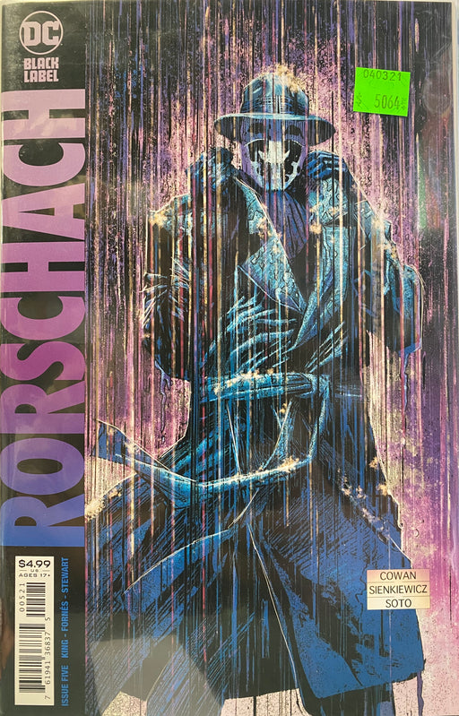 Comic Books DC Comics - Rorschach (2020) 005 - Cover B Variant Edition (Cond. VF-) - 5064 - Cardboard Memories Inc.