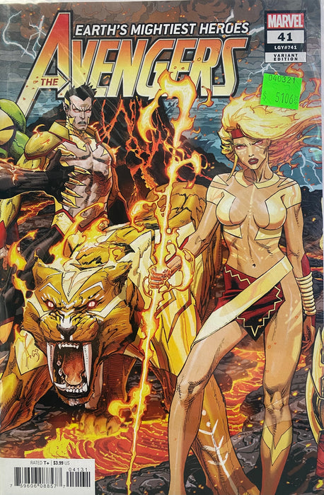 Comic Books Marvel Comics - Avengers (2018 8th Series) 041 - Cover C Weaver Connecting Variant Edition (Cond. VF-) - 5106 - Cardboard Memories Inc.