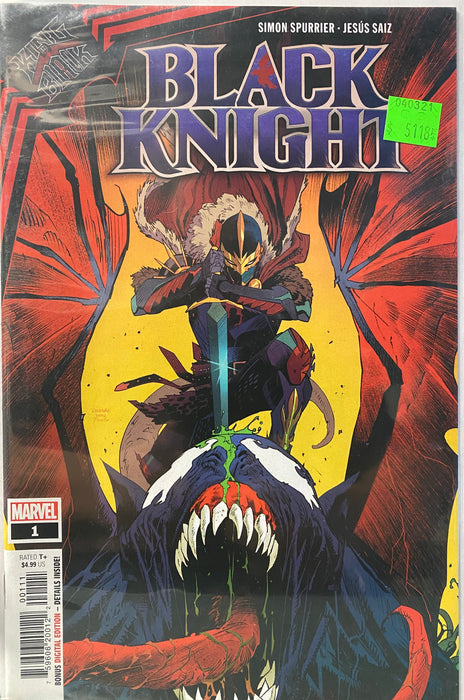 Comic Books Marvel Comics - King in Black - Black Knight (2021) 001 (Cond. VF-) - 5118 - Cardboard Memories Inc.