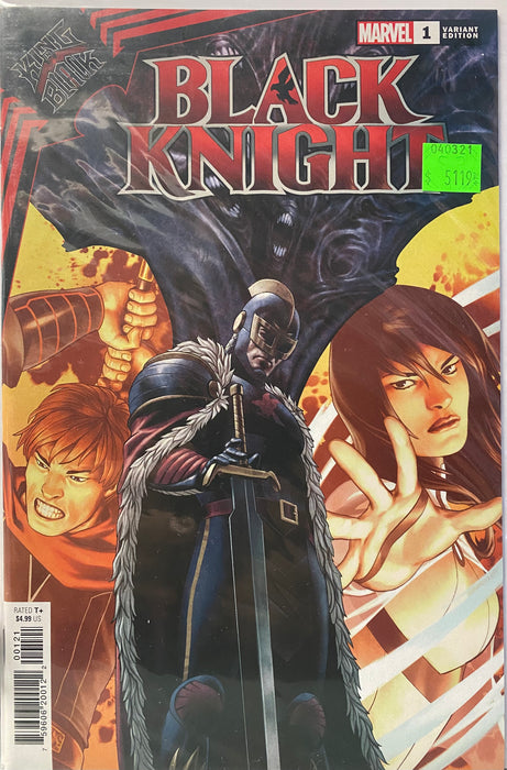 Comic Books Marvel Comics - King in Black - Black Knight (2021) 001 - Cover B Saiz Variant Edition (Cond. VF-) - 5119 - Cardboard Memories Inc.