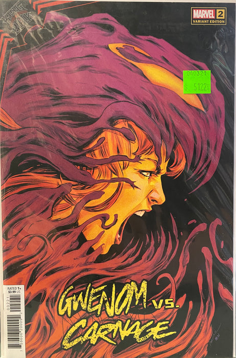 Comic Books Marvel Comics - King in Black - Gwenom vs Carnage (2021) 002 - Cover B Carmen Variant Edition (Cond. VF-) - 5122 - Cardboard Memories Inc.